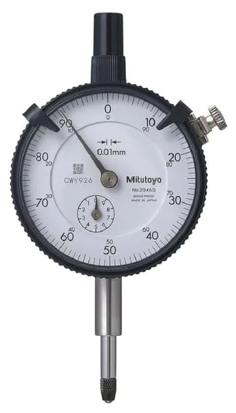 Analogové měřicí hodiny, plochá zadní strana, typ ISO