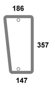 Čelní sklo spodní