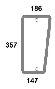 Čelní sklo spodní