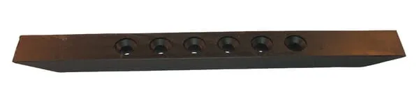 Radlice kultivátoru 513x50x25 mm, otočná, plochá, 6 otvorů