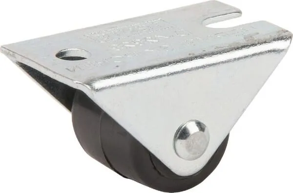 Pevné kolečko, polyamid, Ø 14 x 14 mm, montážní destička 30 x 17 mm, nosnost 25 kg, Tente