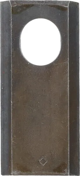 Nůž rotační sekačky rotace vlevo / vpravo 90 x 42 x 4 mm, ovál otvor 24 x 20,5 mm, vhodný pro Kongskilde JF / Stoll, 25 ks/bal.