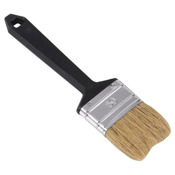 Plochý štětec s bílými prasečími štětinami, jednorázový, vel. 50