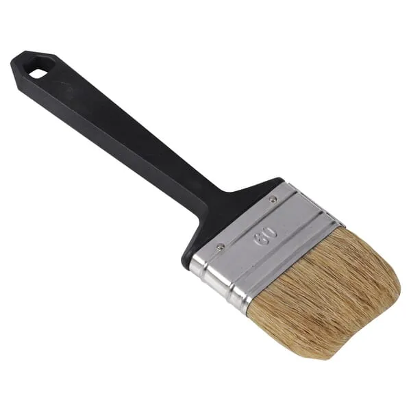 Plochý štětec s bílými prasečími štětinami, jednorázový, vel. 60