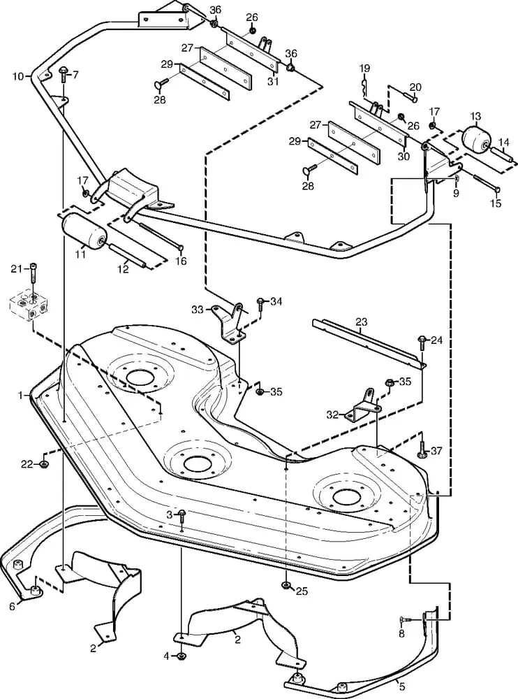 Kryt žací jednotky Stiga Titan 155B-155H DOD 13-7815-12 / 13-7825-22