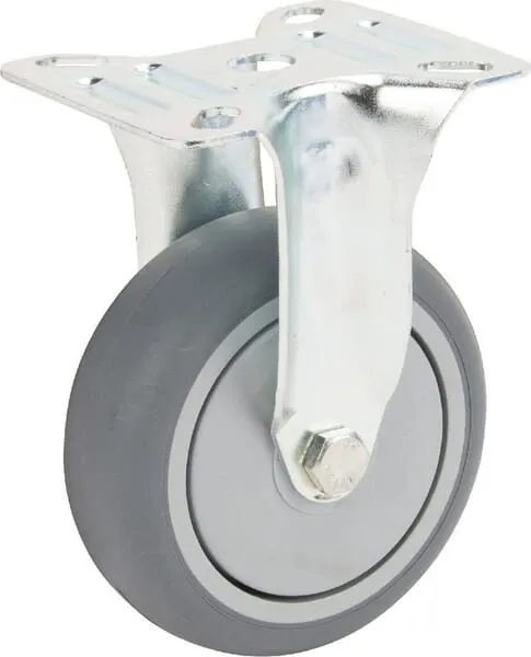 Pevná kola s upevňovací destičkou a gumovým běhounem 40 – 100kg