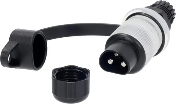 3pólová zástrčka 15 A, 12 V, antireverzní