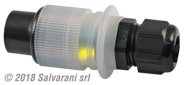 3pólová zástrčka 10 A, 12 V, 2xLED