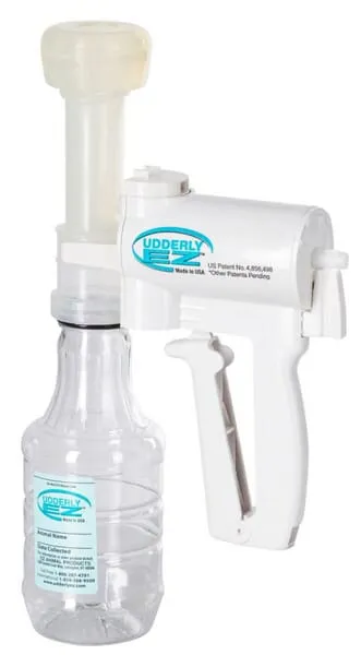 Milk pump set for sheep