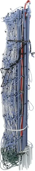 Síť proti vlkům 108 cm s dvojitými hroty, 50 m, bílá/modrá, TitanNet Premium