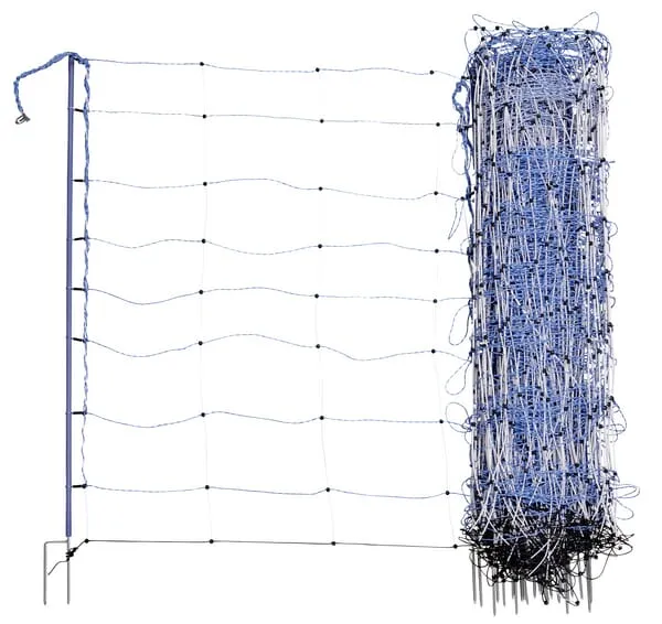 Síť TitanNet Premium oplet, 50 m, modrá/bílá, 122 cm, dvojitá