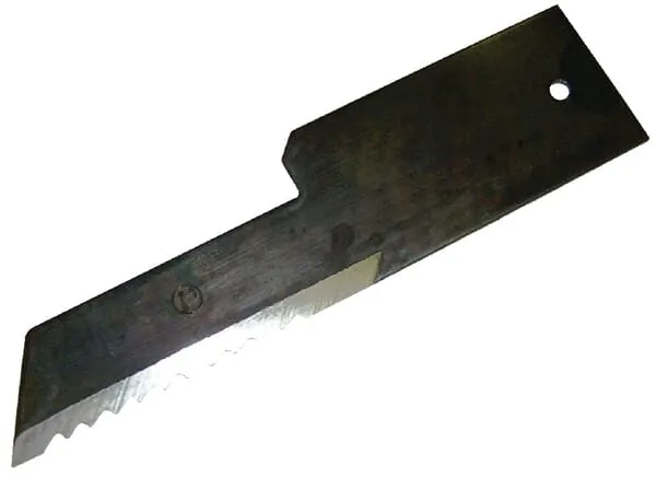 Nůž drtiče slámy 198 x 50 x 3 mm, Ø 6,5 mm