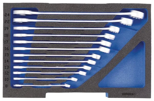 1100 CT1-7 Sada očkoplochých kombinovaných klíčů v modulu 1/2 CT, pro kufr L-BOXX® 136, 12dílná