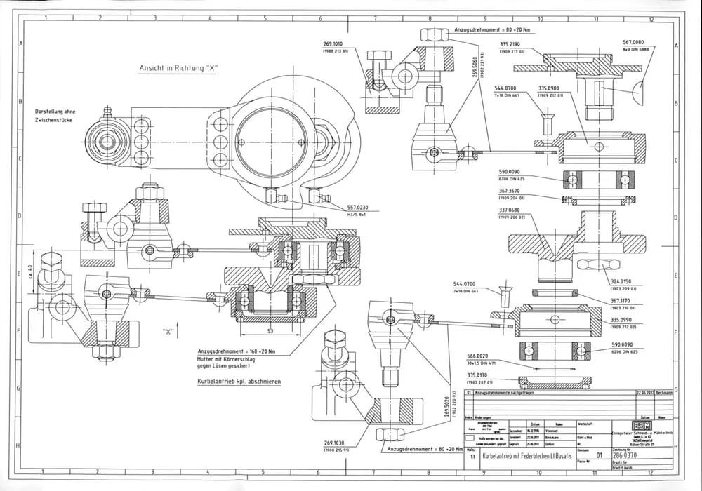 +Busatis – Excenter drive left suitable for Berky 1100