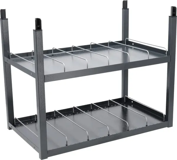 Středový modul se 2 policemi, s posuvnými příčkami