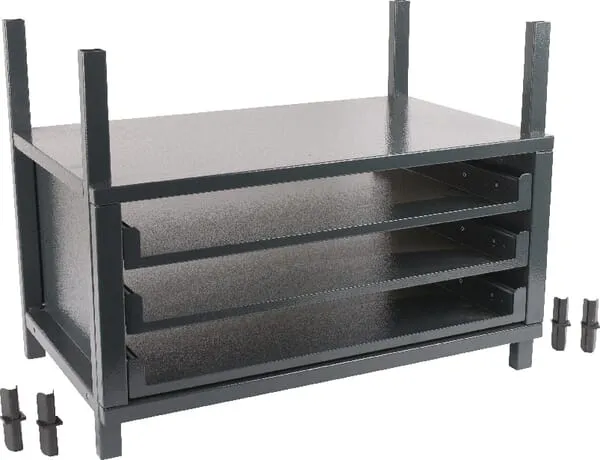 Prostřední regálový modul pro pět sekcí