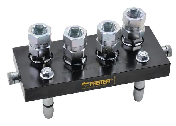 Rychlospojka Multifaster DN10-4x1/2" BSPP, pohyblivá zástrčka