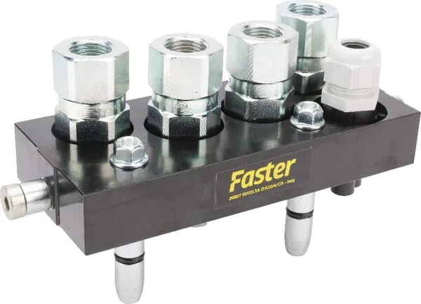 Rychlospojka Multifaster DN12-4x1/2" BSPP + 1x elektrická pohyblivá zástrčka