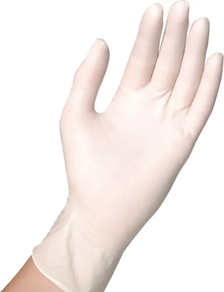 Jednorázové latexové rukavice, bez pudru