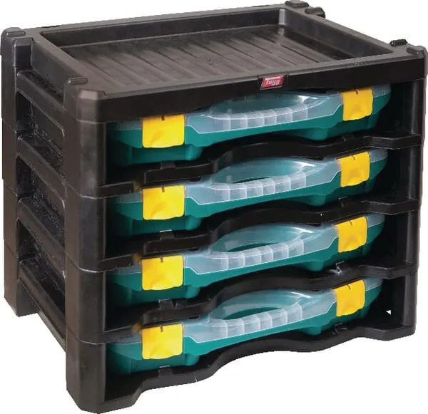 Skříňka s úložnými boxy, model č. 2