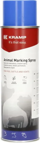 Sprej pro značení zvířat modrý 500 ml
