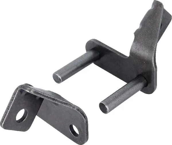 Článek řeteze s uchom pro upevnění lopatek