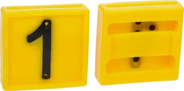 Číslo na obojek, 45x45 mm, č. 1