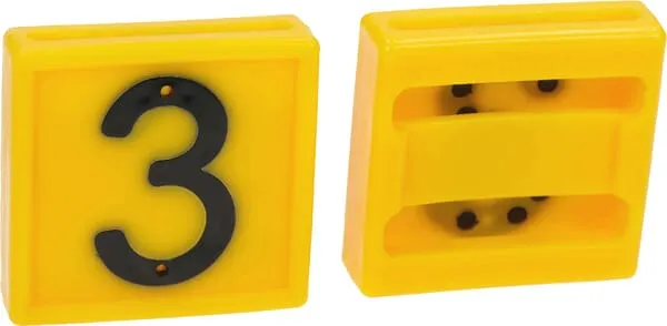 Číslo na obojek, 45x45 mm, č. 3