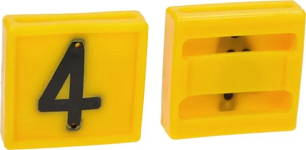 Číslo na obojek, 45x45 mm, č. 4