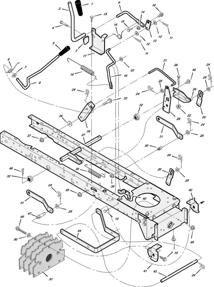 Řezný nástroj - zvedací souprava pro Murray typ 31200X50A