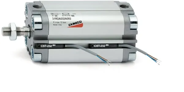 Kompaktní pomocný pohon s dvousměrnou činností, série 31 – vnitřní závit, magnetický – otvor ø12mm