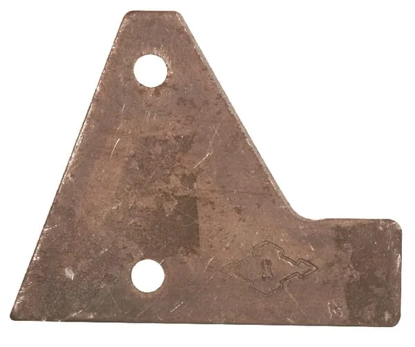 Břity žací lišty, koncová čepel