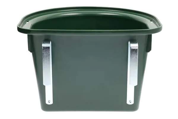 Přenosný žlab s kovovými háčky, zelený