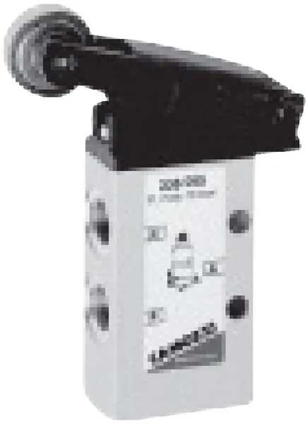 3/2cestný ventil s pákou a kladkou, monostabilní s nastavením se zpětnou pružinou