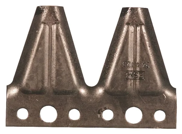 Břity žací lišty, dvojité břity