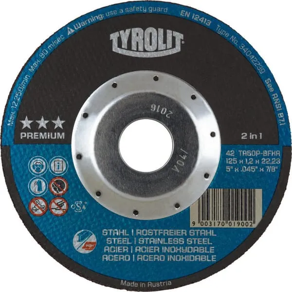 Řezné kotouče s ochranou proti hlubokým řezům, na ocel a nerezovou ocel