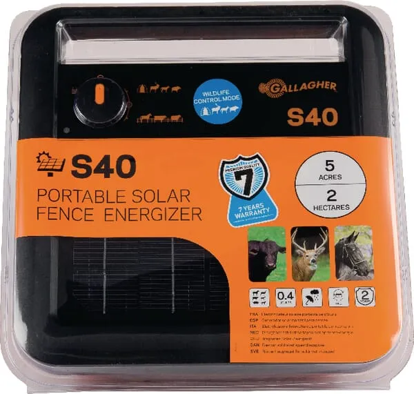 Solární zdroj pro elektrické ohradníky<style name="bold"> </style>S40 (včetně baterie)