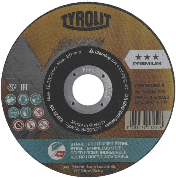 Řezný kotouč Cerabond 125x1,0