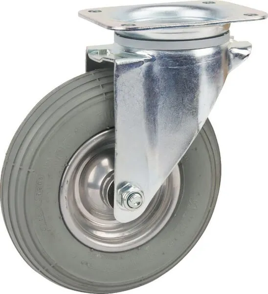 Otočné kolo s pneumatikou, rovný profil 150kg