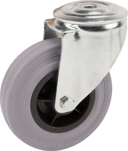 Otočné kolečko s šedým gumovým běhounem