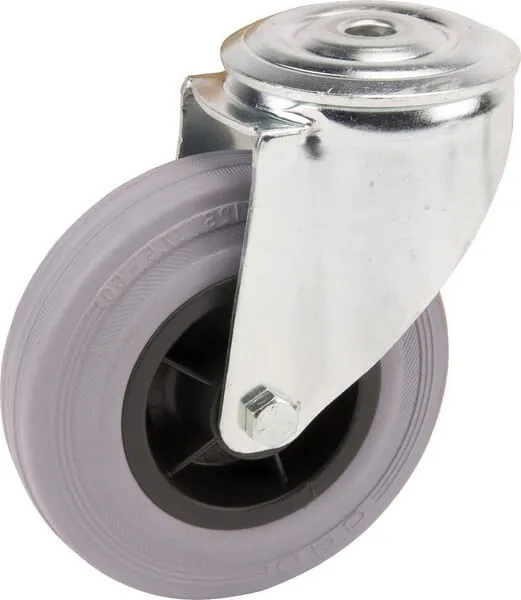 Otočné kolečko s šedým gumovým běhounem