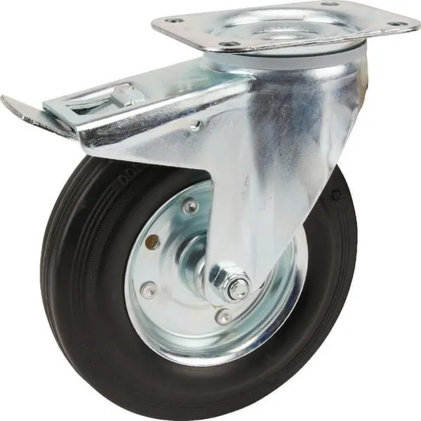 Otočné kolečko s černým gumovým běhounem