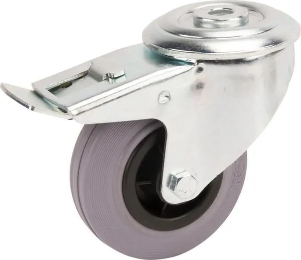 Otočné kolečko s šedým gumovým běhounem