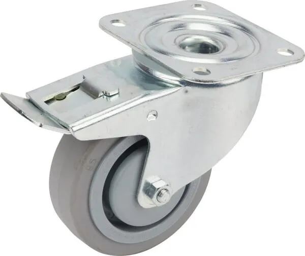 Otočné kolečko s elastickým gumovým běhounem