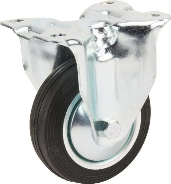 Pevné kolečko s černým gumovým běhounem