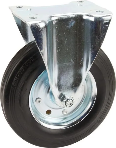 Pevné kolečko s černým gumovým běhounem