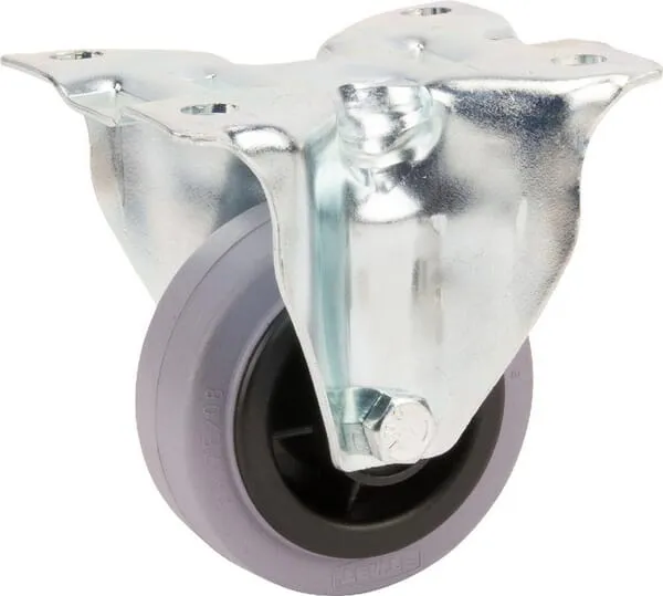 Pevné kolečko s šedým gumovým běhounem