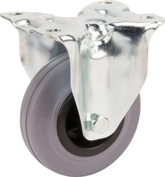 Pevné kolečko s šedým gumovým běhounem