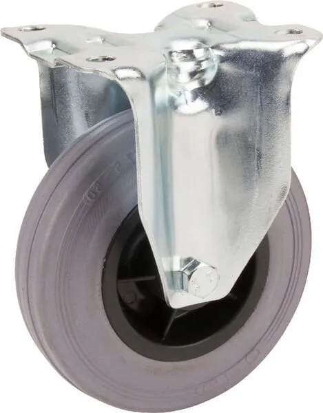 Pevné kolečko s šedým gumovým běhounem