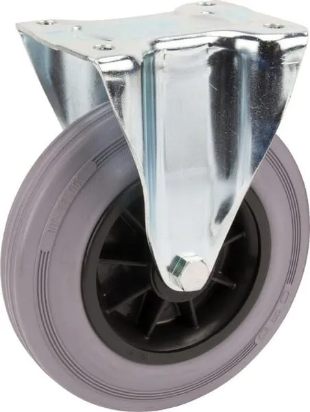 Pevné kolečko s šedým gumovým běhounem